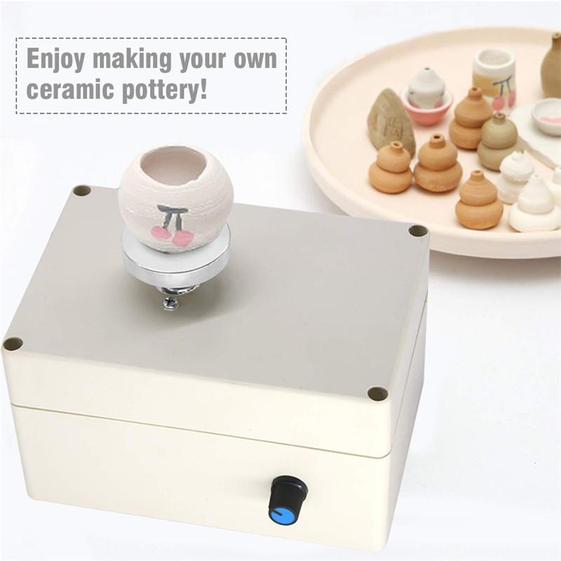 2000RPM Mini Pottery Wheel Machine Electric Pottery Wheel DIY Clay Tool with Tray for Adults Kids Ceramics Art
2000RPM Mini Pottery Wheel Machine Electric Pottery Wheel DIY Clay Tool with Tray for Adults Kids Ceramics Art