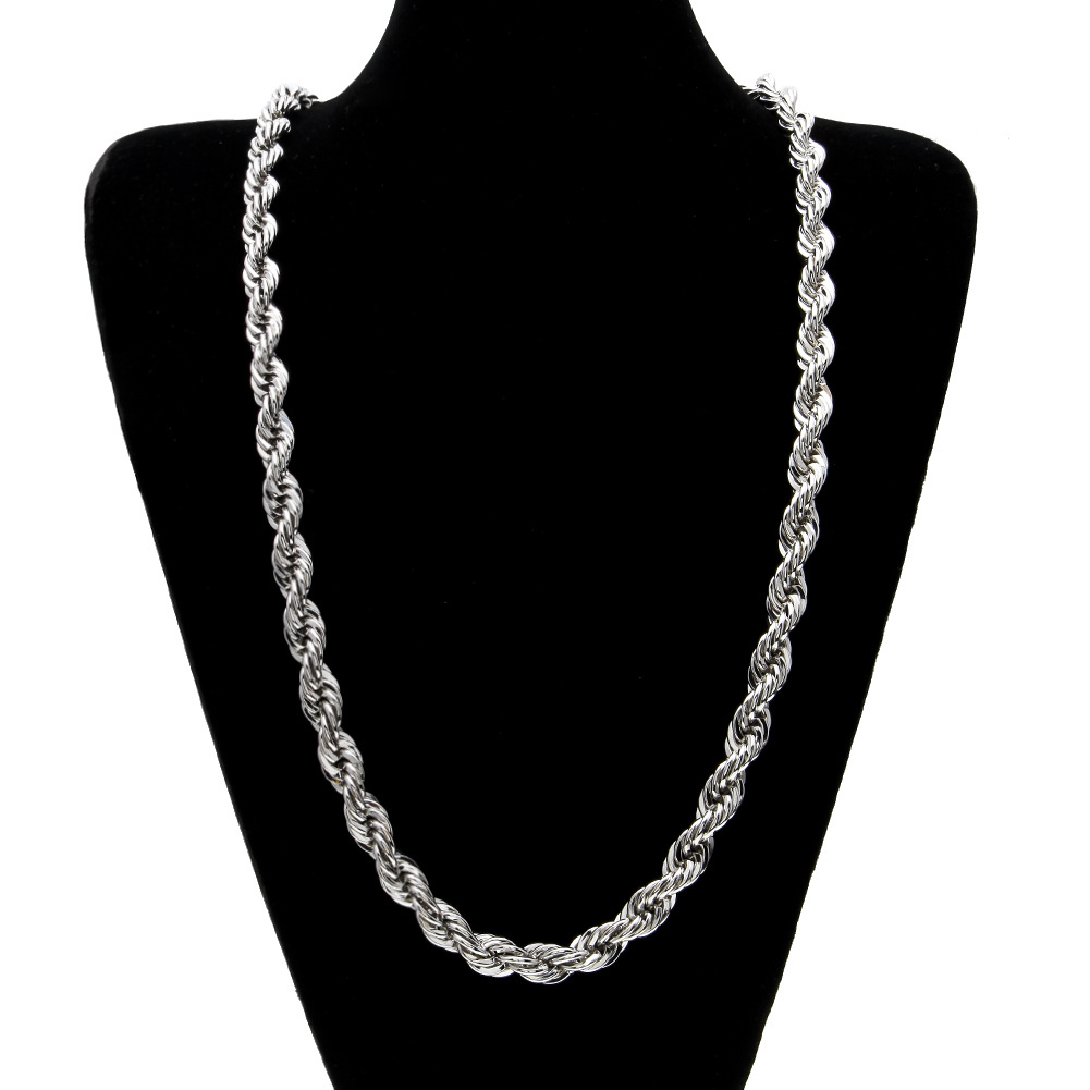 New Hot 10mm Thick 76cm Long Rope Twisted Chain 24K Gold Plated Hip hop Twisted Heavy Necklace For mens gifts Necklaces
New Hot 10mm Thick 76cm Long Rope Twisted Chain 24K Gold Plated Hip hop Twisted Heavy Necklace For mens gifts Necklaces