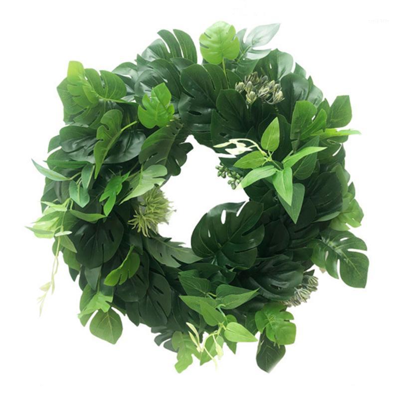 Artificial Monstera Leaves Wreath Door Hanging Wall Window Decoration Wreath Holiday Festival Wedding Decor 43cm1, Green
Artificial Monstera Leaves Wreath Door Hanging Wall Window Decoration Wreath Holiday Festival Wedding Decor 43cm1, Green