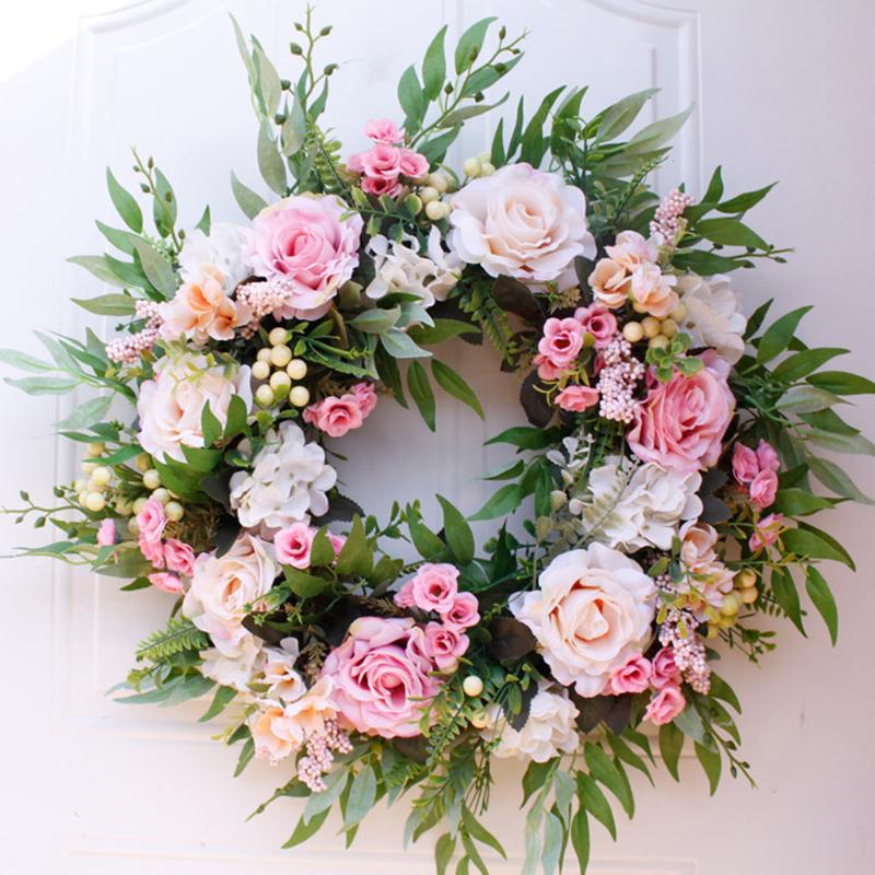 22'' Rose Wreath Large Decorative Artificial Flower Wreath Faux Floral for Festival Wedding Outdoor Indoor Wall Hanging Decor
22'' Rose Wreath Large Decorative Artificial Flower Wreath Faux Floral for Festival Wedding Outdoor Indoor Wall Hanging Decor