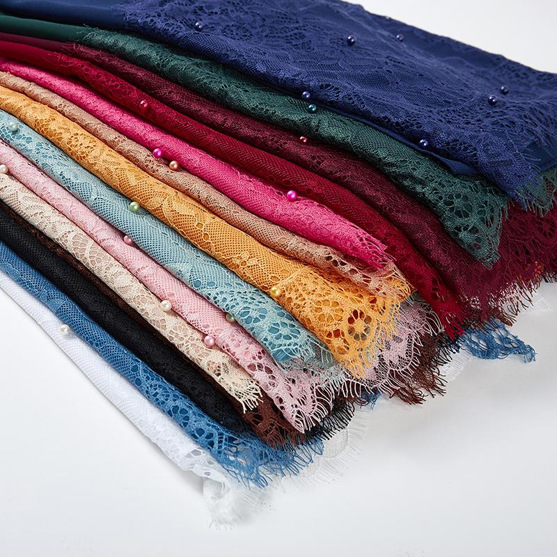 Scarves Plain Buble Chiffon Lace Pearls Scarf Muslim Shawl Solid Color Lady Muffler Luxury Foulard Femme Hijabs 10PC/LOT
Scarves Plain Buble Chiffon Lace Pearls Scarf Muslim Shawl Solid Color Lady Muffler Luxury Foulard Femme Hijabs 10PC/LOT