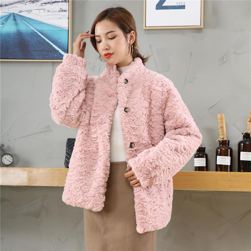 Faux Fur Coat Solid Single Breasted Faux Fur Jacket Warm Thick Fashion Loose Ladies Coat Winter Jacket Women Teddy, Pink
Faux Fur Coat Solid Single Breasted Faux Fur Jacket Warm Thick Fashion Loose Ladies Coat Winter Jacket Women Teddy, Pink