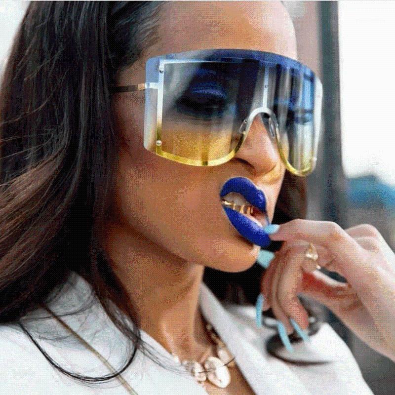 Fashion Oversized Blue Yellow Gradient Sunglasses Women 2020 Luxulry Brand Designer Red Rimless Metal Female Sun Glasses Shades1
Fashion Oversized Blue Yellow Gradient Sunglasses Women 2020 Luxulry Brand Designer Red Rimless Metal Female Sun Glasses Shades1