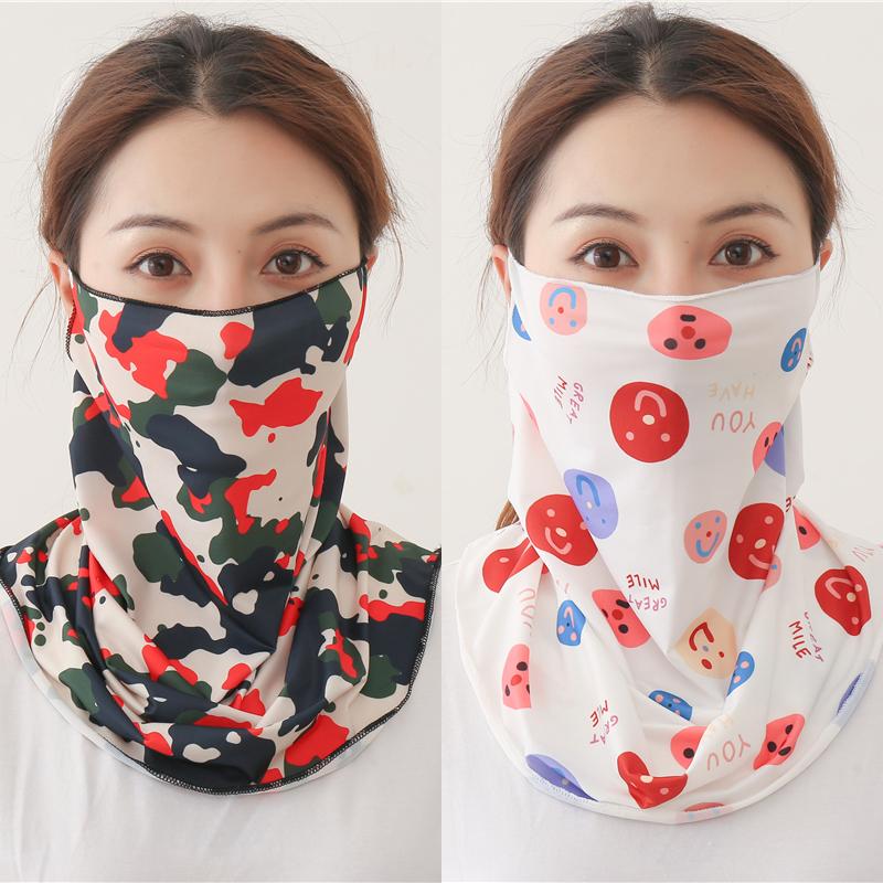 2021 New Silk Face Scarf Neck Wraps Mouth Sunscreen UV Face Cover Bandana Women Print Designer Floral Thin Lady Scarves Summer
2021 New Silk Face Scarf Neck Wraps Mouth Sunscreen UV Face Cover Bandana Women Print Designer Floral Thin Lady Scarves Summer