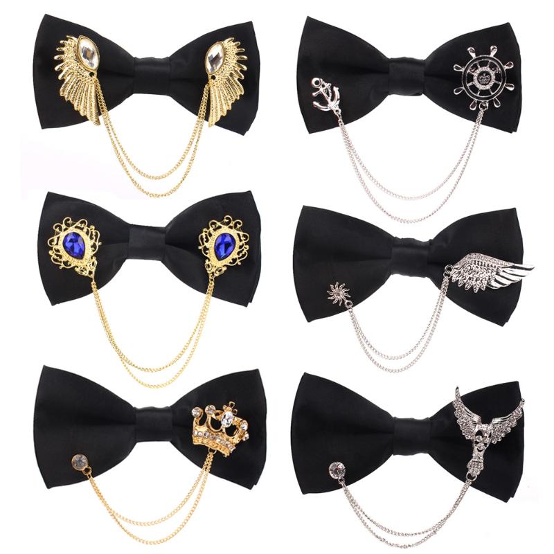 Neck Ties Men Black Bowtie Metal Decoratio Bow Tie For Women Uniform Collar Butterf Bowknot Adult Suit Cravats Male Bowties
Neck Ties Men Black Bowtie Metal Decoratio Bow Tie For Women Uniform Collar Butterf Bowknot Adult Suit Cravats Male Bowties