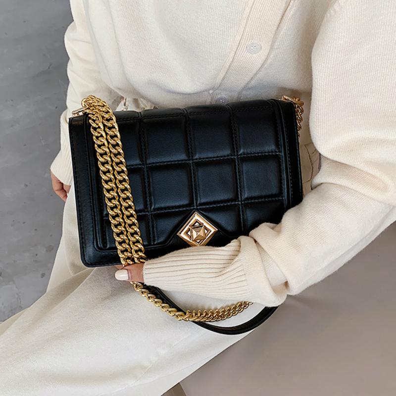 Vintage Square Armpit bag 2021 Fashion New High quality PU Leather Women's Designer Handbag Travel Chain Shoulder Messenger Bag, Black
Vintage Square Armpit bag 2021 Fashion New High quality PU Leather Women's Designer Handbag Travel Chain Shoulder Messenger Bag, Black