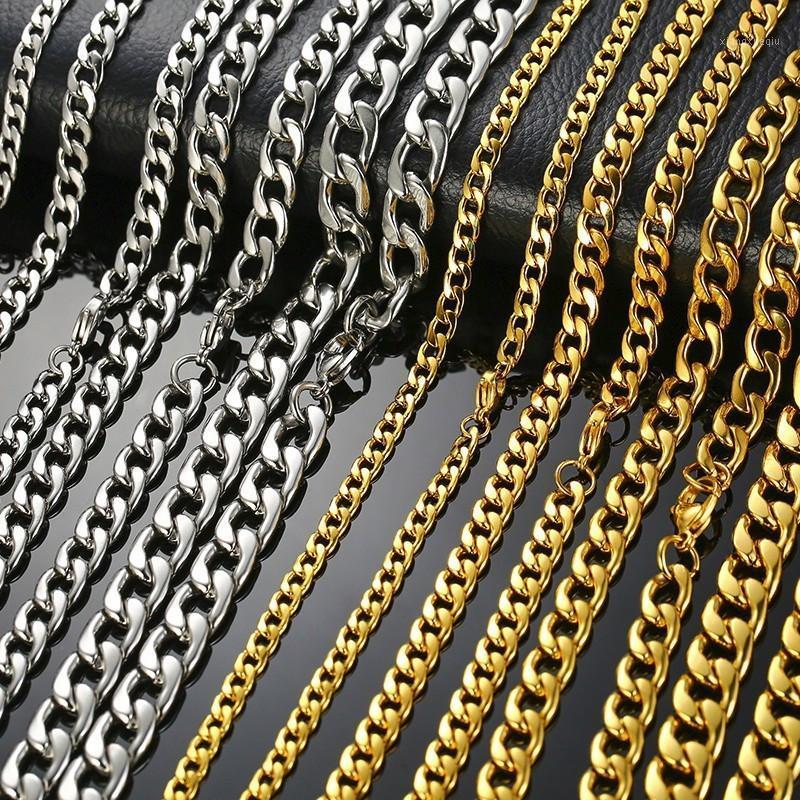 Chains Modyle Men's Necklace Round Miami Cuban Link Chain Gold Silver Color Stainless Steel For Man Punk Boy Male Colar Gifts
Chains Modyle Men's Necklace Round Miami Cuban Link Chain Gold Silver Color Stainless Steel For Man Punk Boy Male Colar Gifts