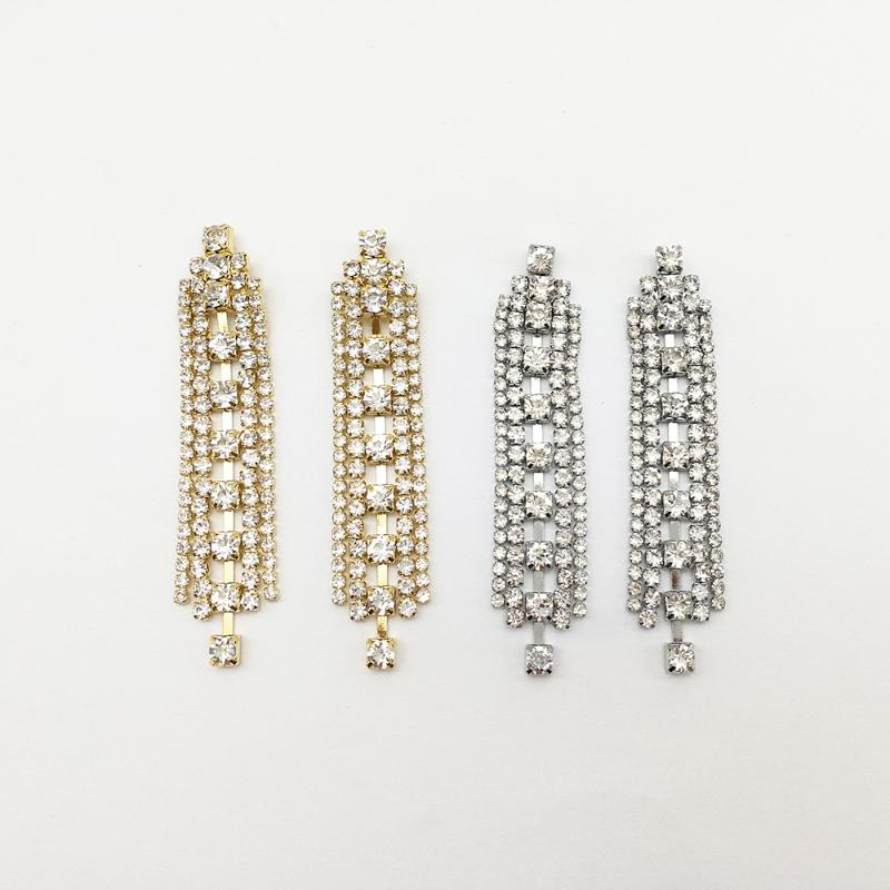 New Design Elegant Gold And Silver Color Rhinestone Crystal Tassel Drop Earring For Women 
New Design Elegant Gold And Silver Color Rhinestone Crystal Tassel Drop Earring For Women