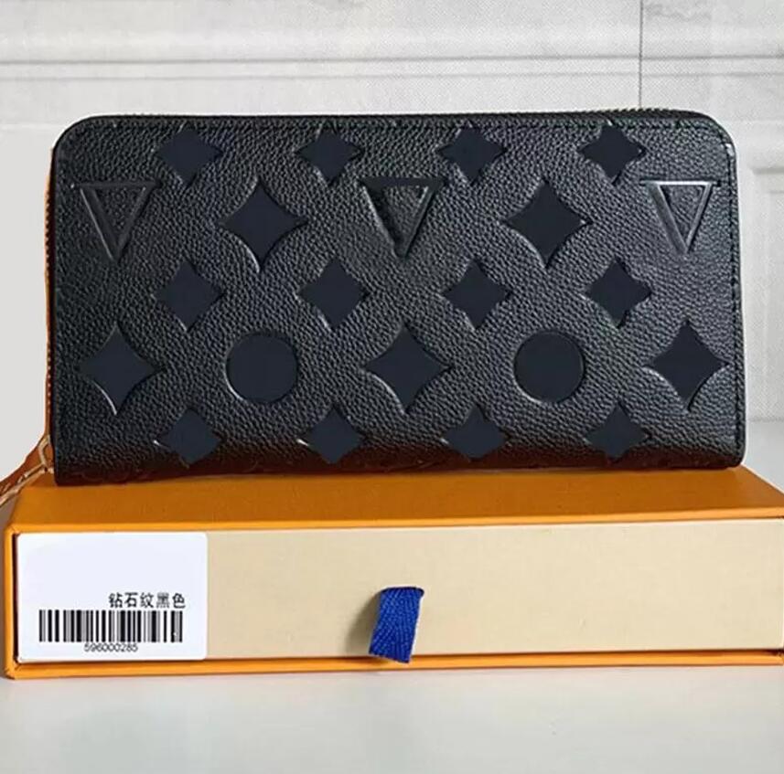 Fashion Black empreinte women clutch lady ladies long wallet pu leather single zipper wallets classical corn purse card, Box
Fashion Black empreinte women clutch lady ladies long wallet pu leather single zipper wallets classical corn purse card, Box