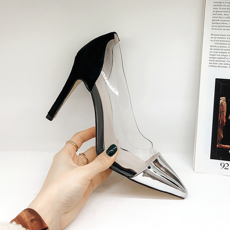 Pumps Hot Sale-PVC Transparent Sexy Stiletto Heel Patent Leather Pointed Toe Fashion High Heels for Women Office Dress Shoes BQF4, Red
Pumps Hot Sale-PVC Transparent Sexy Stiletto Heel Patent Leather Pointed Toe Fashion High Heels for Women Office Dress Shoes BQF4, Red