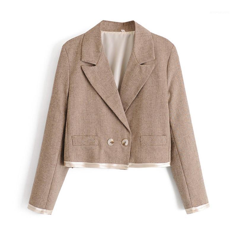 Chic long sleeve women blazer jacket Single Breasted office ladies short blazer Casual streetwear female outwear tops coat1, As picture
Chic long sleeve women blazer jacket Single Breasted office ladies short blazer Casual streetwear female outwear tops coat1, As picture