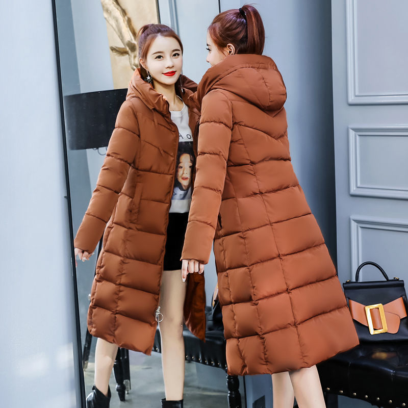 Winter Jacket Female Parka Coat Feminina Long Down Jacket Plus Size Long Hooded down cotton Coat Jacket Women 201126