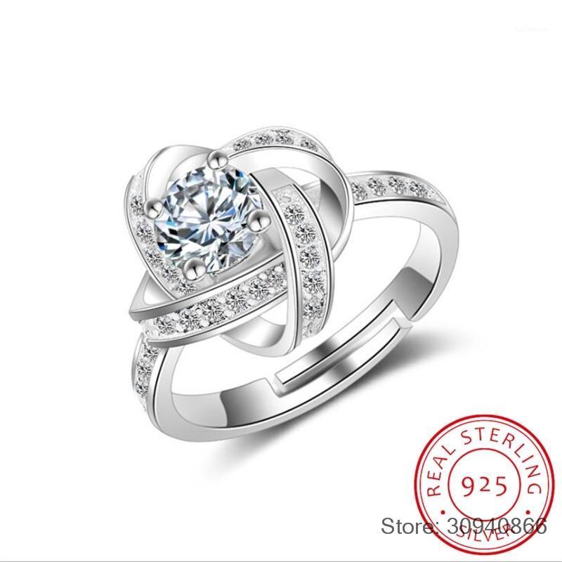 new arrivals 925 sterling silver crystal clover ring bague anillos pure silver fine jewelry for women1, Golden;silver
new arrivals 925 sterling silver crystal clover ring bague anillos pure silver fine jewelry for women1, Golden;silver
