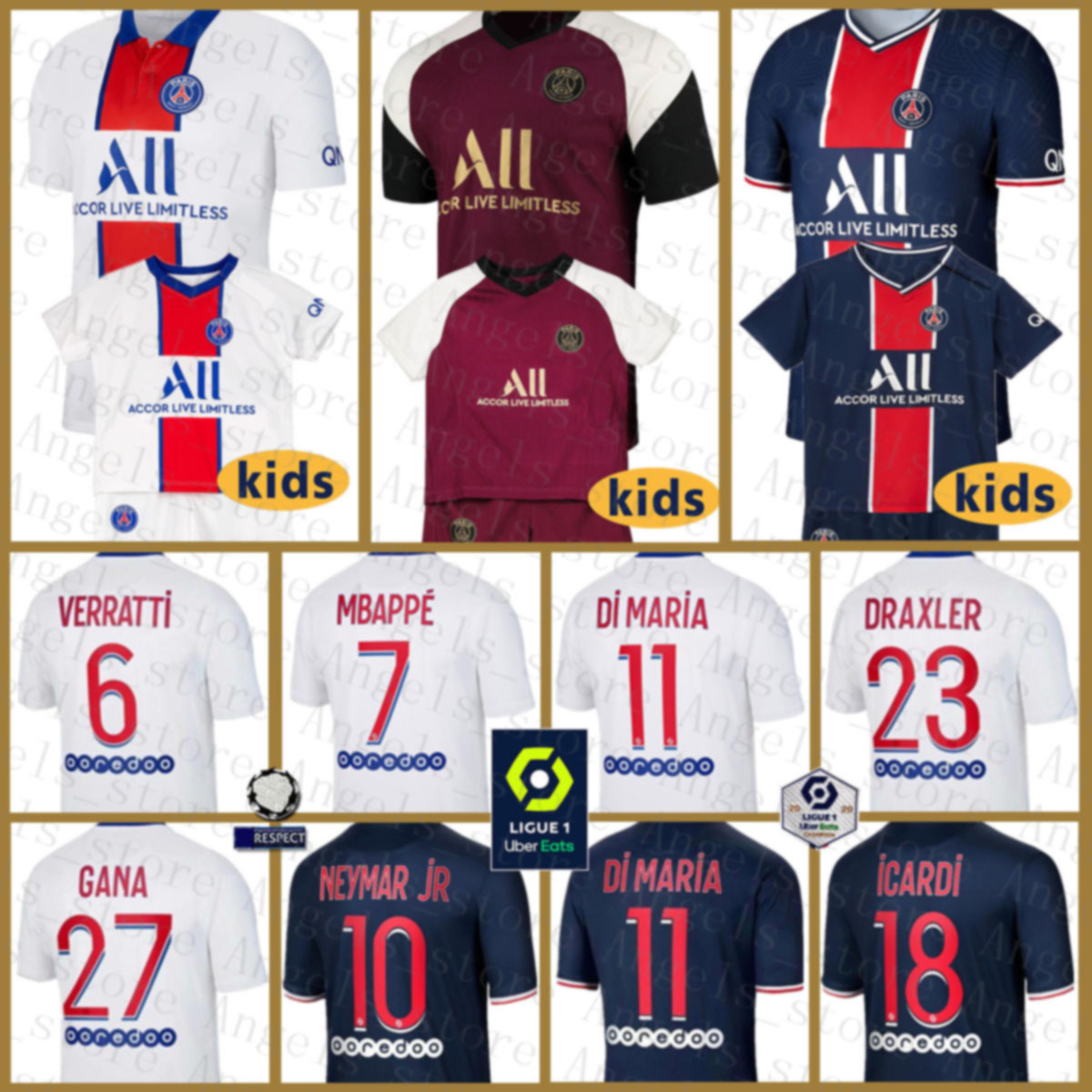 Paris Soccer Jersey Paris Saint Germain Football Shirt MBAPPE maillot de foot NEYMAR uniforms ICARDI DI MARIA CAVANI ANDER HERRERA, Black;yellow
Paris Soccer Jersey Paris Saint Germain Football Shirt MBAPPE maillot de foot NEYMAR uniforms ICARDI DI MARIA CAVANI ANDER HERRERA, Black;yellow