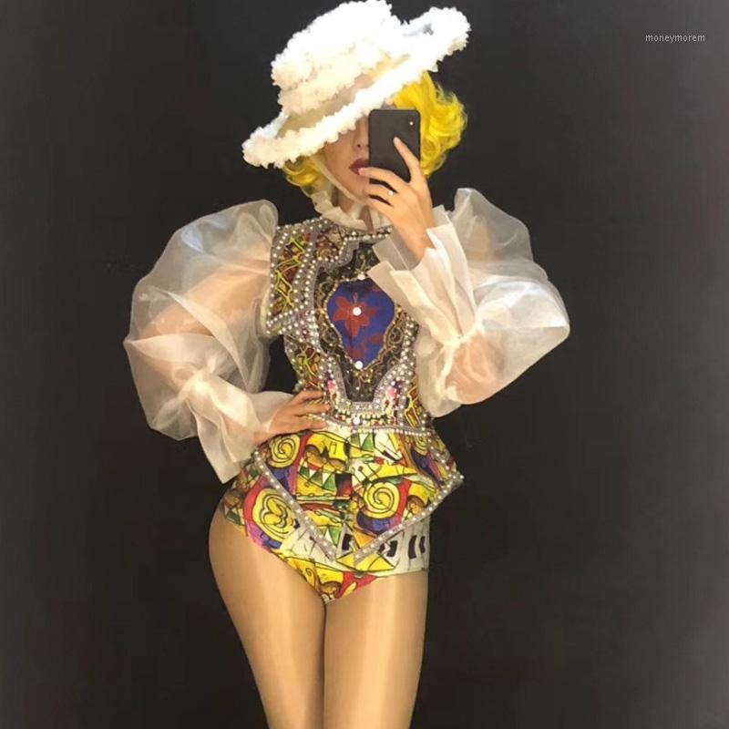 2019 Sexy Gold Flower Lace Bodysuit Sexy Transparent Net Yarn Costume Stage Dance Wear Leotard Dance Performance Leotard DWY13591, As picture
2019 Sexy Gold Flower Lace Bodysuit Sexy Transparent Net Yarn Costume Stage Dance Wear Leotard Dance Performance Leotard DWY13591, As picture