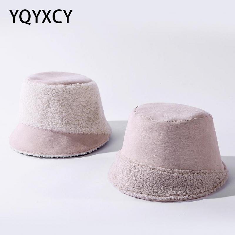YQYXCY Bucket Hat Women Winter Suede Stitching Double Face Lamb Fur Panama Cap Female Vintage Solid Color Casual Outdoor Bob, Black
YQYXCY Bucket Hat Women Winter Suede Stitching Double Face Lamb Fur Panama Cap Female Vintage Solid Color Casual Outdoor Bob, Black