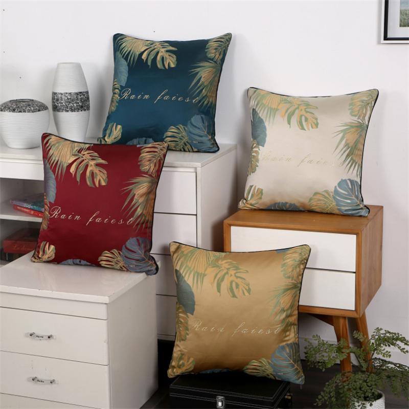 45x45cm Satin Jacquard Leopard Tropical Plant Living Room Sofa Cushion Cover Bedroom Throw Pillowcase, Leopard khaki
45x45cm Satin Jacquard Leopard Tropical Plant Living Room Sofa Cushion Cover Bedroom Throw Pillowcase, Leopard khaki