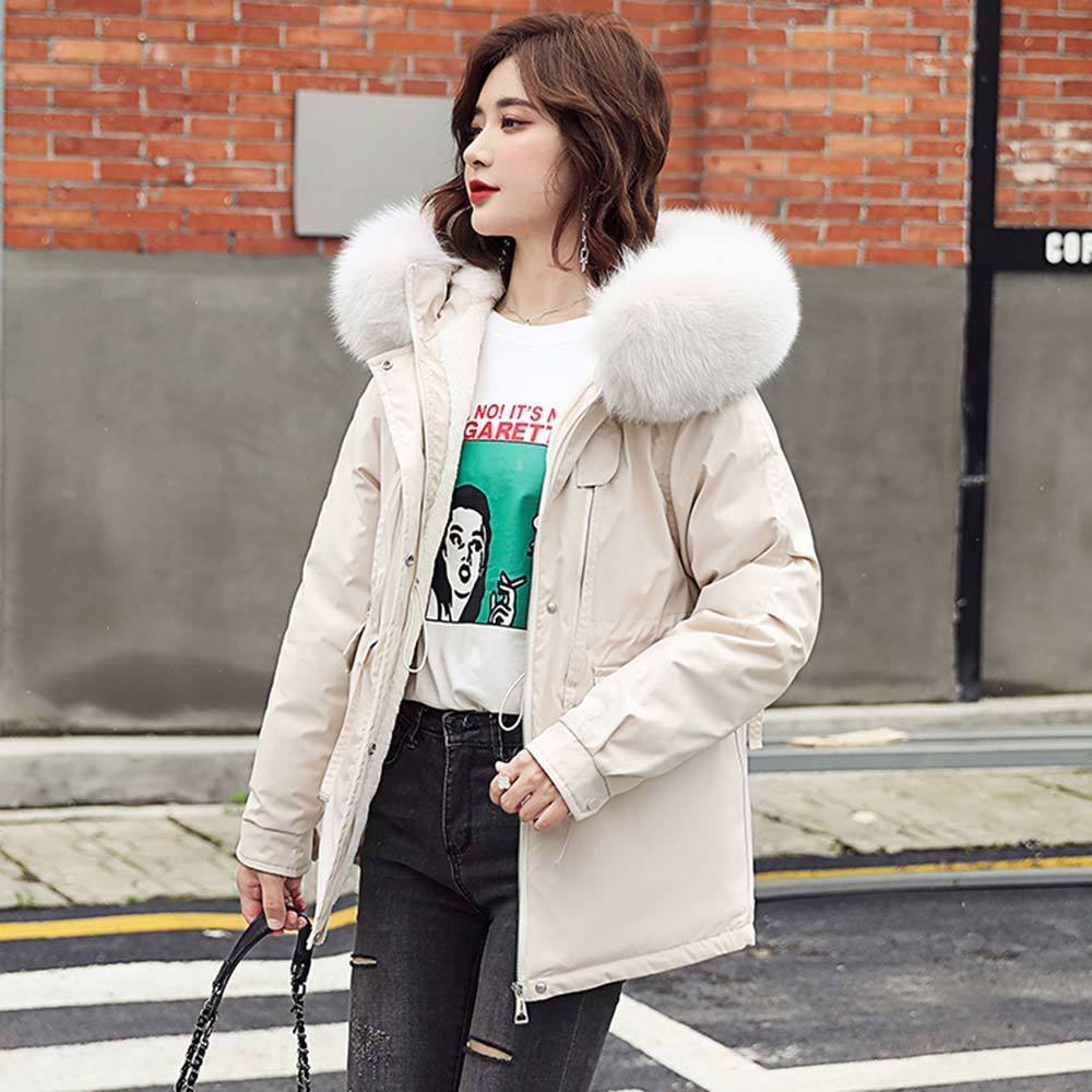 GRELLER Winter Coat Women Fashion Winter Jacket Women Cotton Padded Parka Short Outwear Hooded 6 Colors Female Jacket Coat 201019