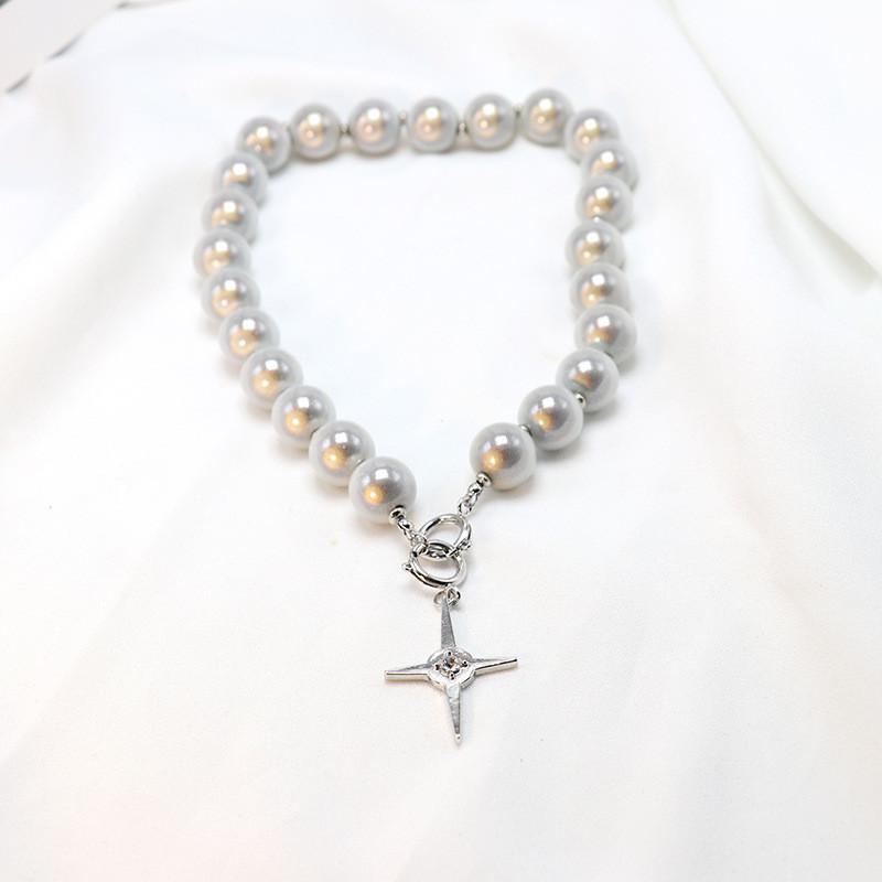 Big Round Pearl Cross Pendant Necklace For Women Girls Beads Choker Necklace Female Birthday Gift
Big Round Pearl Cross Pendant Necklace For Women Girls Beads Choker Necklace Female Birthday Gift