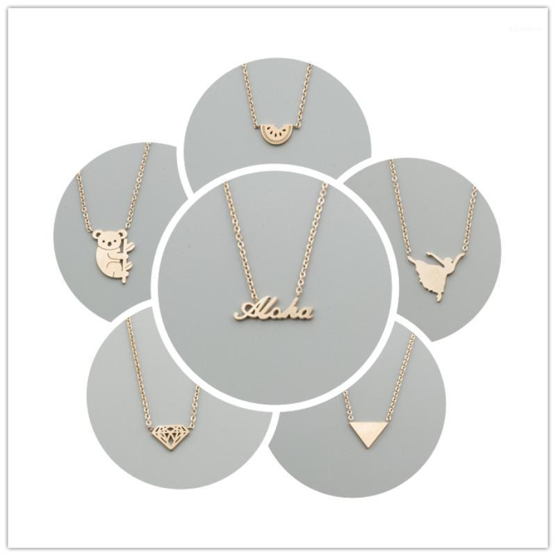 Hawaiian Style Rose Gold Chain Watermelon Dancing Girl Triangle Cone Koala Lettering Aloha Pendant Necklaces for Women Jewelry1
Hawaiian Style Rose Gold Chain Watermelon Dancing Girl Triangle Cone Koala Lettering Aloha Pendant Necklaces for Women Jewelry1