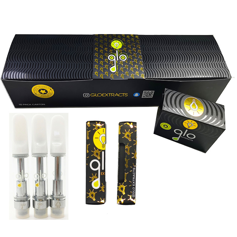 Glo Carts Ceramic Coil Vape Cartridges 0.8ml 1.0ml Empty Vapes 510 Thread Ceramic Tips Glass Tank 2.0mm Atomizers E-Cigarettes
Glo Carts Ceramic Coil Vape Cartridges 0.8ml 1.0ml Empty Vapes 510 Thread Ceramic Tips Glass Tank 2.0mm Atomizers E-Cigarettes