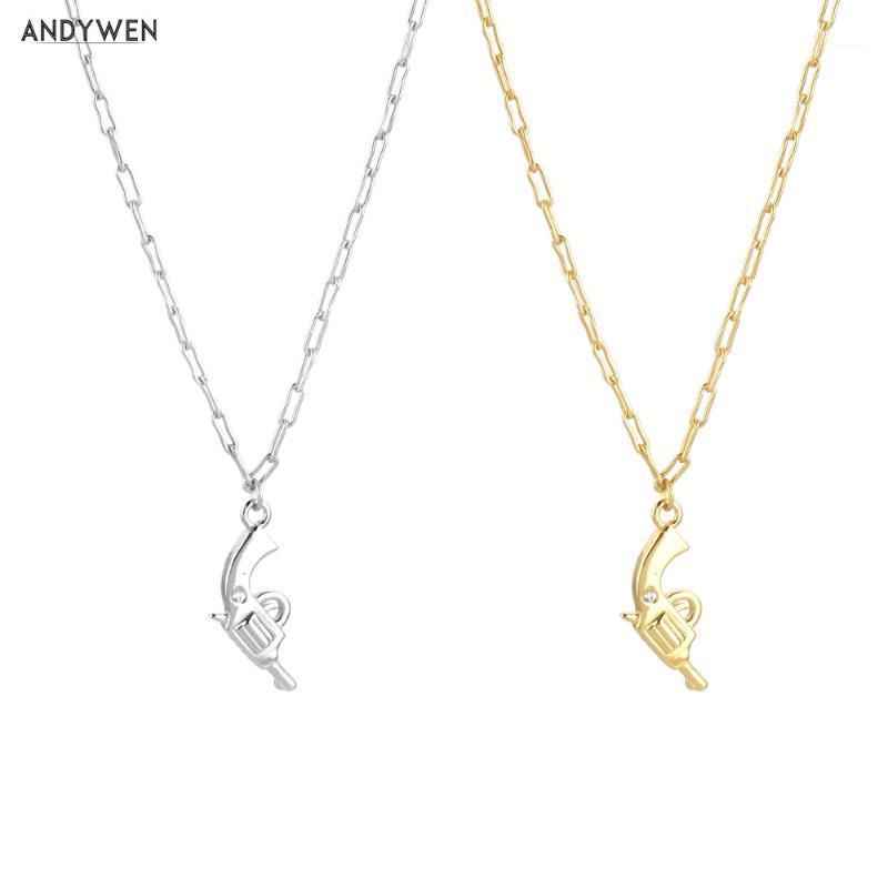 ANDYWEN 925 Sterling Silver Rock Punk Gun Pendant Horoscope Chain Necklace 2021 New Fashion European Jewelry For Women Wedding1
ANDYWEN 925 Sterling Silver Rock Punk Gun Pendant Horoscope Chain Necklace 2021 New Fashion European Jewelry For Women Wedding1