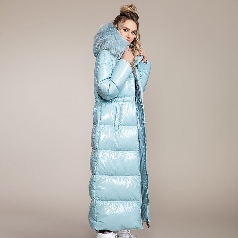 High Quality Winter Jacket Women Thick Parka Plus Size XLong Bio fluff Hooded Winter coat European style Warm Outwear Y201001