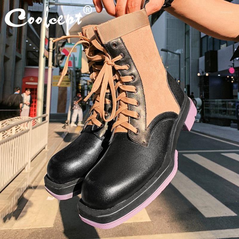 Coolcept New Women Mid Calf Boots Real Leather Mixed Color Design Women Winter Shoes Fashion Shoes Woman Footwear Size 34-391, Purpple
Coolcept New Women Mid Calf Boots Real Leather Mixed Color Design Women Winter Shoes Fashion Shoes Woman Footwear Size 34-391, Purpple
