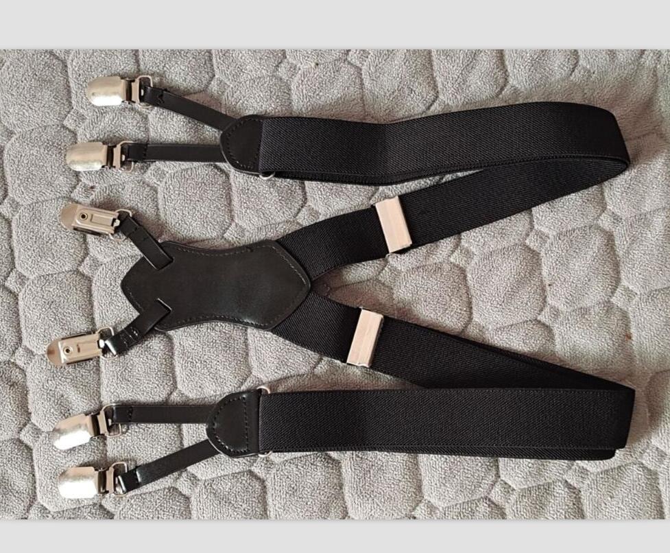 hot Factory Direct Men's and women Suspenders Six Clip 3.0 Printing Strap
