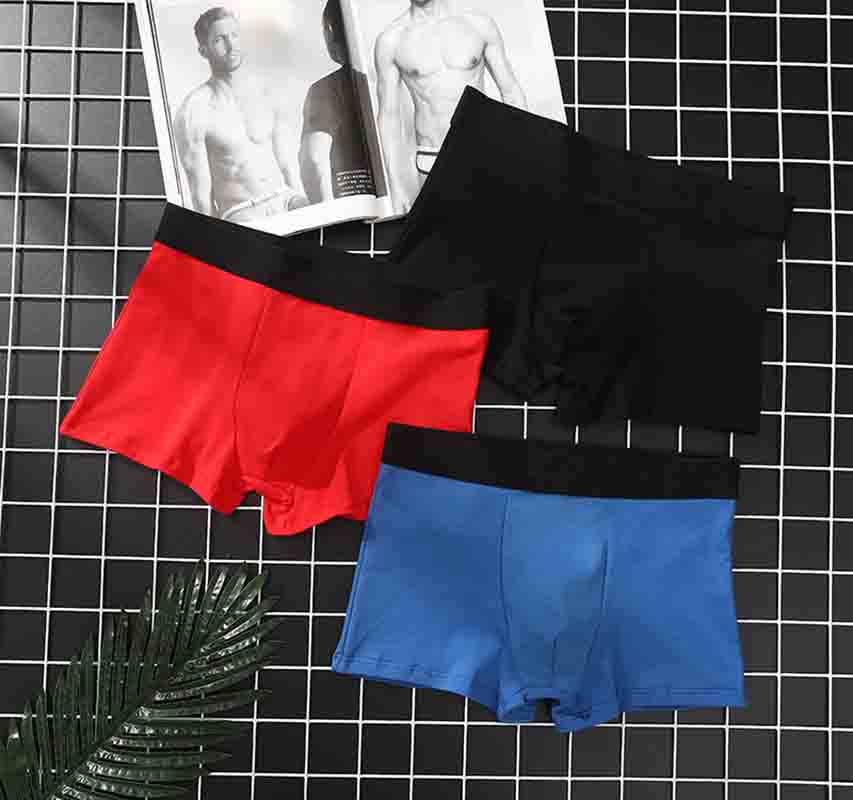 Mens Underwear High Quality Durable Breathable Antibacterial Boxer Briefs Medium Waist Fashion Print Boxers Shorts Size L-3XL