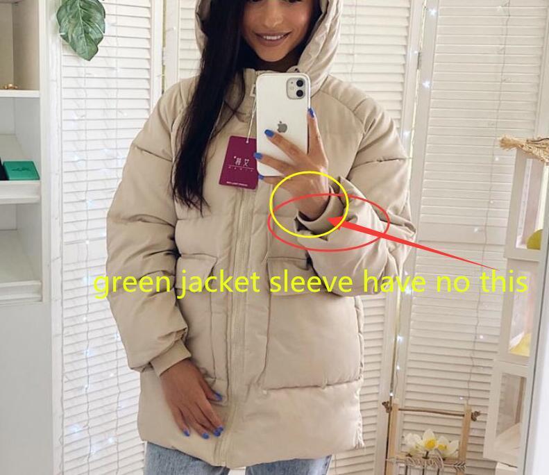 Autumn Winter Cotton Parkas Oversized Coats and Jackets Womens Outerwear Hooded Puffer Jacket 201026