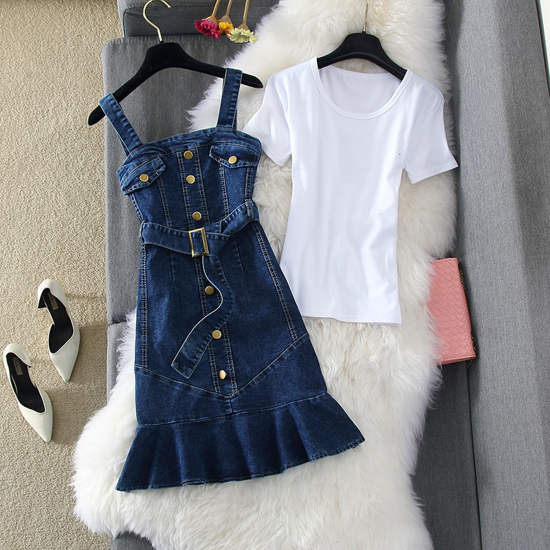 2021 New Spring Summer Women 2 Pieces Set Sun Blue Slim Sunspender Jeans Casual Mini Bandage Denim Vestidos Y163 2k16, Denim dress set
2021 New Spring Summer Women 2 Pieces Set Sun Blue Slim Sunspender Jeans Casual Mini Bandage Denim Vestidos Y163 2k16, Denim dress set