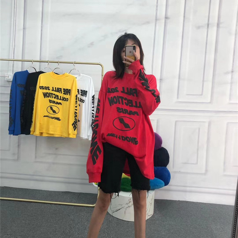 2021 New 3d Foam Printing Long Sleeve We11done T-shirt Men Women Tee Streetwear Welldone Shirts Best Seller Oversized t Shirt I1u8
2021 New 3d Foam Printing Long Sleeve We11done T-shirt Men Women Tee Streetwear Welldone Shirts Best Seller Oversized t Shirt I1u8