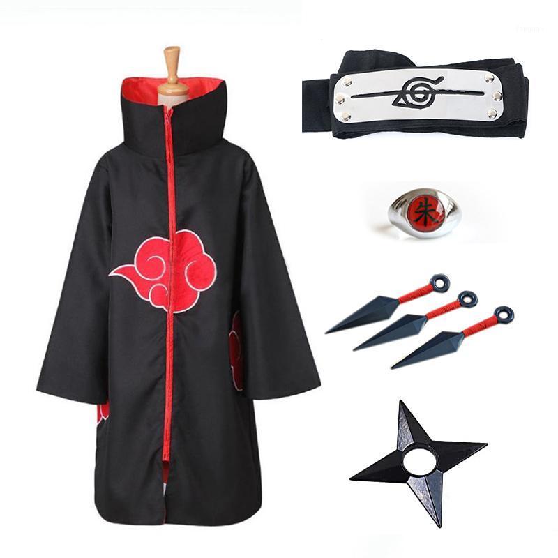 Anime Costumes Naruto Akatsuki Cloak Headband Ring Uchiha Itachi Cosplay Costume Kunai Accessory Set Prop1
Anime Costumes Naruto Akatsuki Cloak Headband Ring Uchiha Itachi Cosplay Costume Kunai Accessory Set Prop1