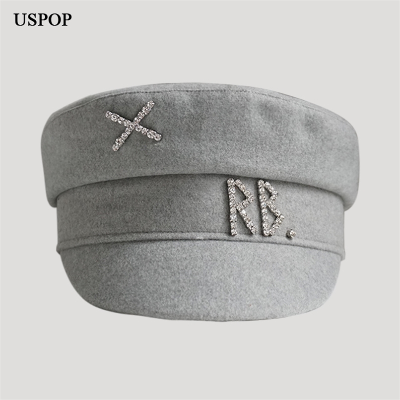 USPOP Wool sboy caps Women Diamond Letter Flat Visor Cap Solid color Militray caps S-XL 211227, Bg-064-gray
USPOP Wool sboy caps Women Diamond Letter Flat Visor Cap Solid color Militray caps S-XL 211227, Bg-064-gray