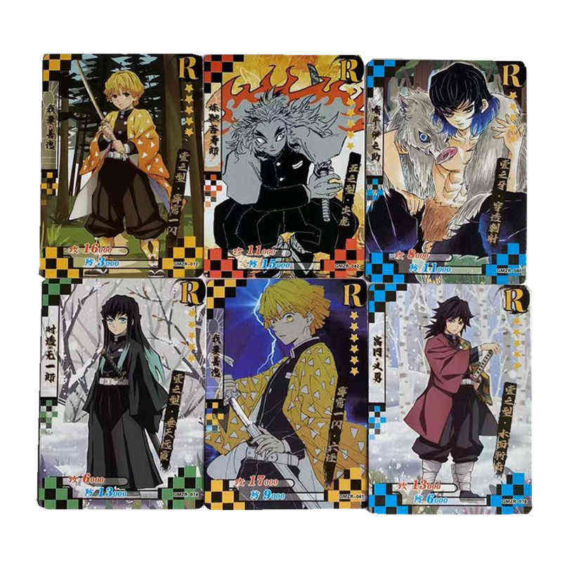 Demon Slayer Card TCG Game Cards Table Toys For Family Children Christmas Gift AA220314
