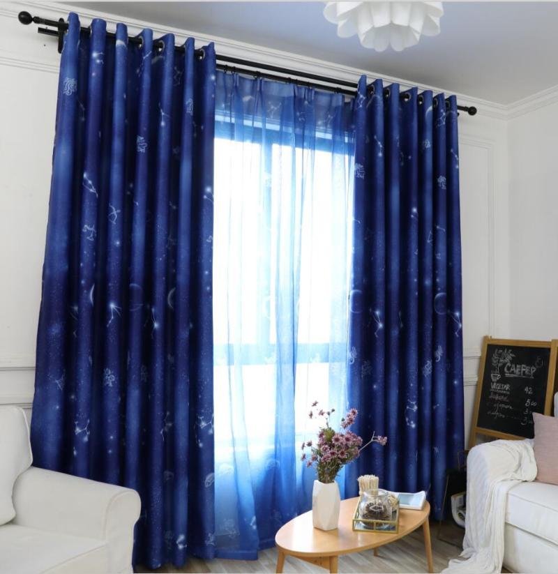 String Curtain for Bedroom Living Room Children Star Sky Blackout and Tulle Curtains Blue Color One Set Curtains
String Curtain for Bedroom Living Room Children Star Sky Blackout and Tulle Curtains Blue Color One Set Curtains