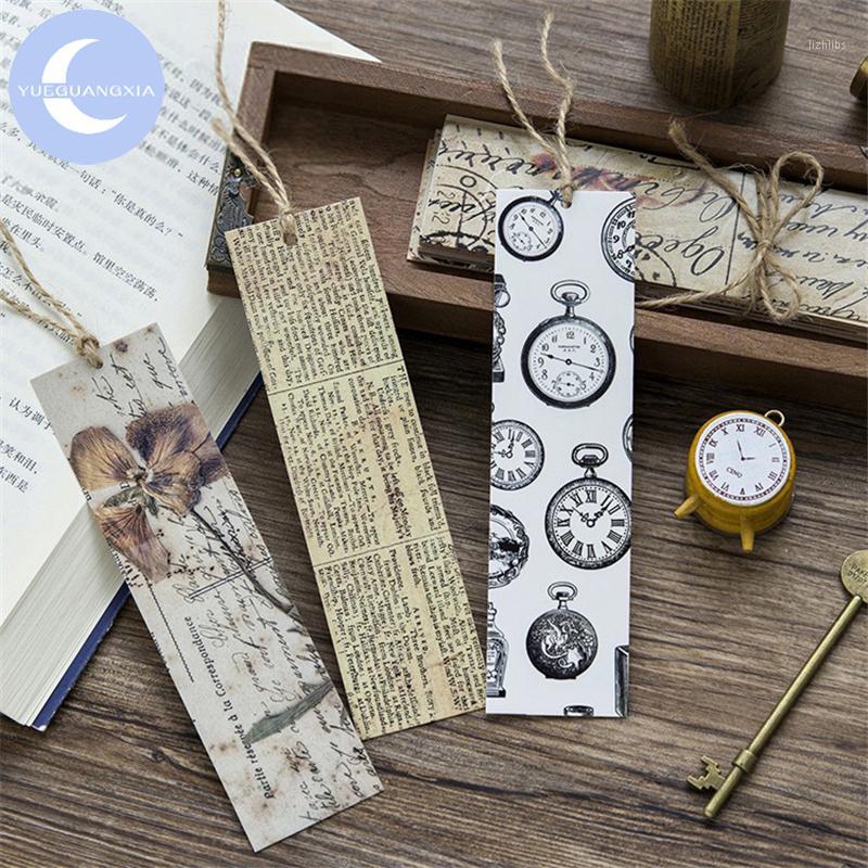 YUEGUANGXIA 30pcs/box Vintage Retro Collection Paper Bookmarks Reading Book Holder Message Card Stationery School Office Supply1
YUEGUANGXIA 30pcs/box Vintage Retro Collection Paper Bookmarks Reading Book Holder Message Card Stationery School Office Supply1