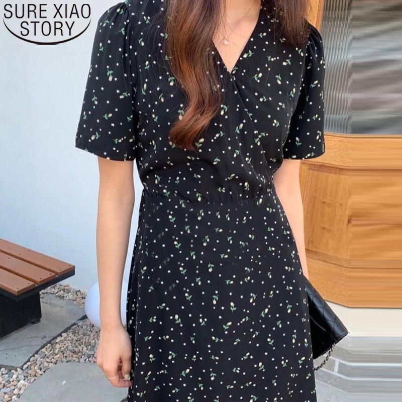 Casual Dresses Korean Chic Vintage Women Floral Dress Summer 2022 Short Sleeve Fashion V-neck Midi A-line Vestido 15299, Black;gray
Casual Dresses Korean Chic Vintage Women Floral Dress Summer 2022 Short Sleeve Fashion V-neck Midi A-line Vestido 15299, Black;gray