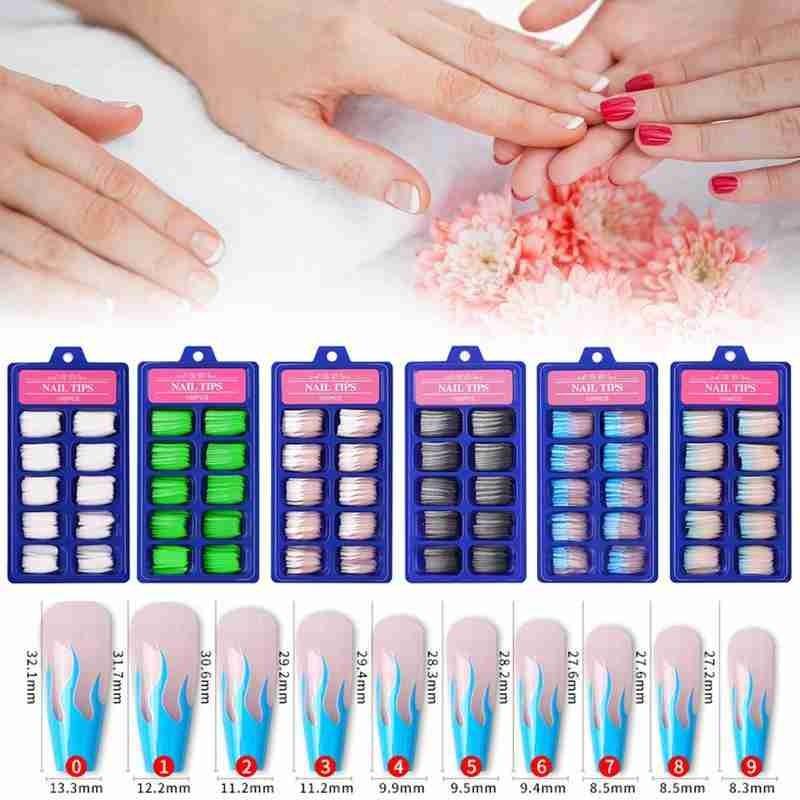 100 Long Ballet Nails Wearing Fake Nails Small Blue Box Full Of Ballet Fake Color Solid Color Nail Art Patches
100 Long Ballet Nails Wearing Fake Nails Small Blue Box Full Of Ballet Fake Color Solid Color Nail Art Patches