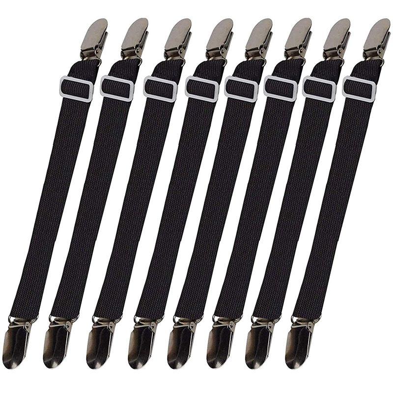 8pcs Sheet Straps Suspenders Band Adjustable Bed Corner Holder Elastic Fasteners Clips Grippers Mattress Pad Cover Fitted Shee
8pcs Sheet Straps Suspenders Band Adjustable Bed Corner Holder Elastic Fasteners Clips Grippers Mattress Pad Cover Fitted Shee