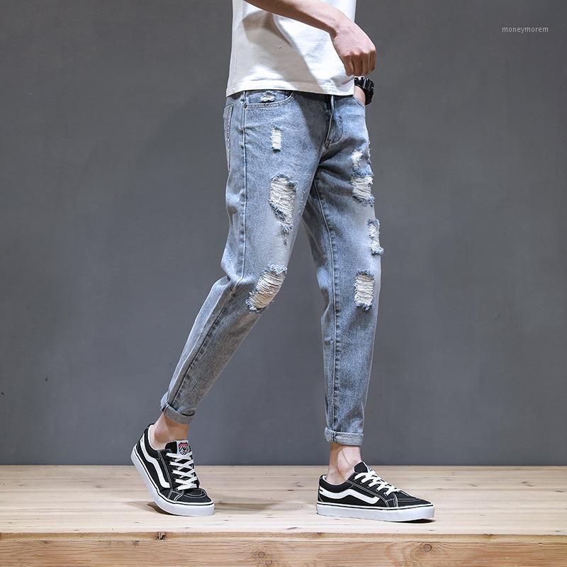 Wholesale 2021 Fashion Denim Jeans men's brand summer thin Korean small feet hole beggar casual all-match ankle length pants1, Blue
Wholesale 2021 Fashion Denim Jeans men's brand summer thin Korean small feet hole beggar casual all-match ankle length pants1, Blue