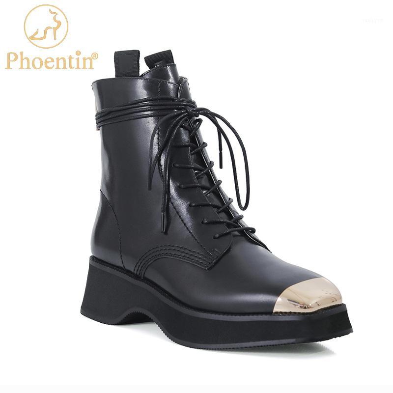 Phoentin real leather boots for women shoes luxury female metal toe women's heels fall zip platform boots street FT11271, Black
Phoentin real leather boots for women shoes luxury female metal toe women's heels fall zip platform boots street FT11271, Black