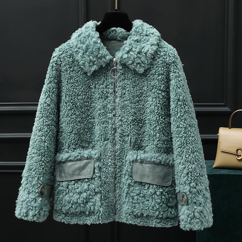 Jacket 100% Fur Genuine Wool Korean Simple Jackets for Women 2020 Soft Coat Female Sheep Shearing Coat Mujer Chaqueta Zjt696, Blue
Jacket 100% Fur Genuine Wool Korean Simple Jackets for Women 2020 Soft Coat Female Sheep Shearing Coat Mujer Chaqueta Zjt696, Blue