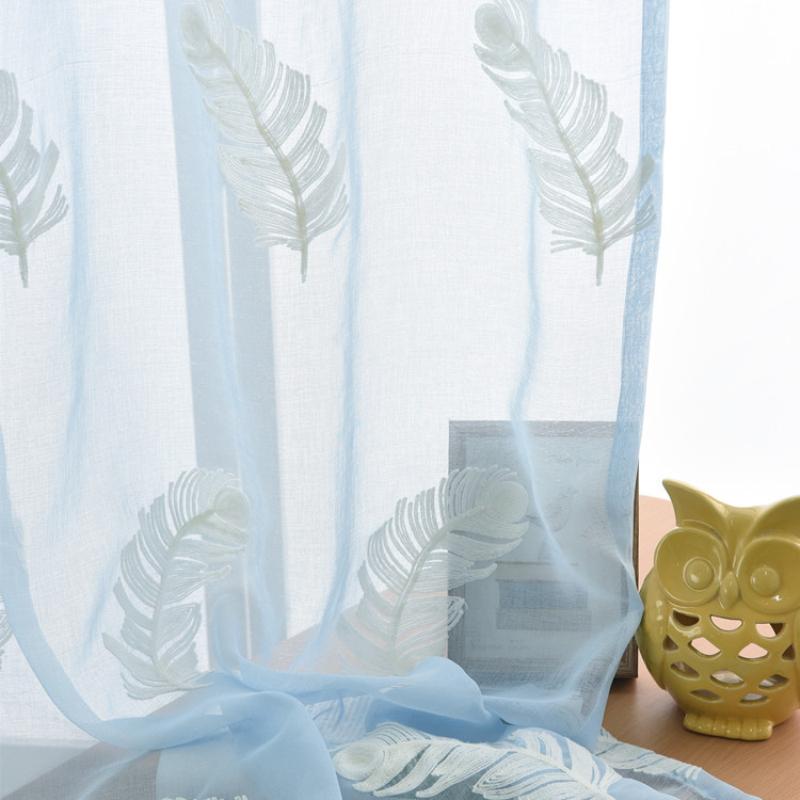 Feather Curtains White Embroidered Voile Window Curtain Living Room Kitchen Tulle Curtain Green Fabrics Sheer Cortinas T&345#30
Feather Curtains White Embroidered Voile Window Curtain Living Room Kitchen Tulle Curtain Green Fabrics Sheer Cortinas T&345#30