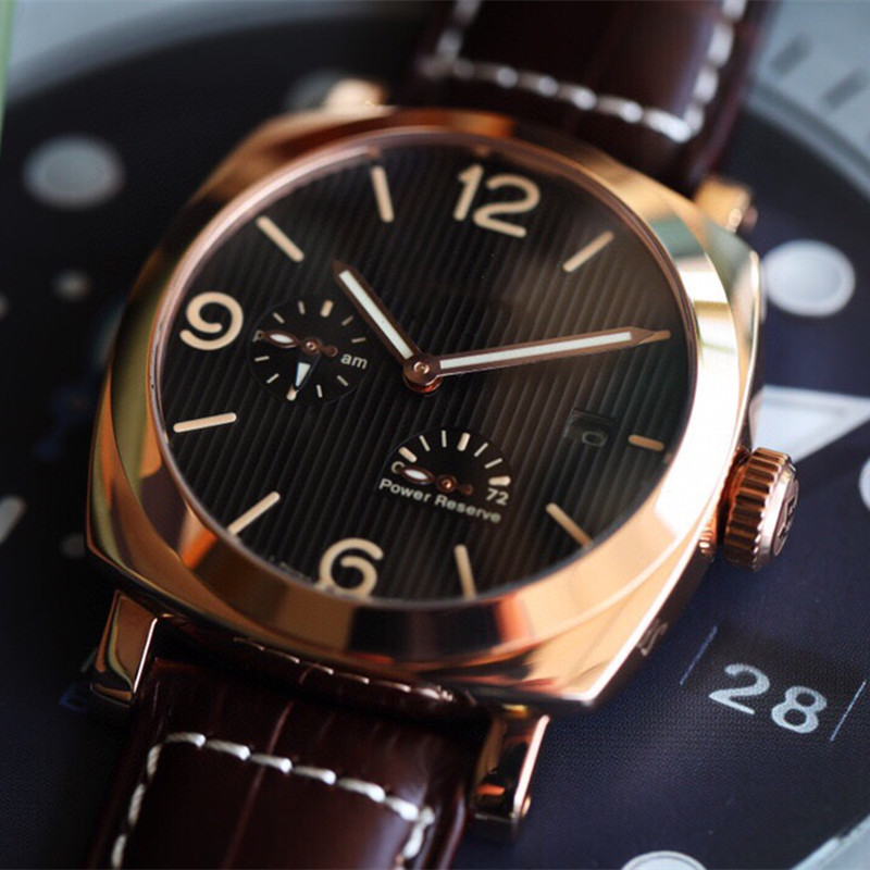 Wristwatches designer watches mens watches automatic watch fine steel calendar 47mm waterproof mechanical man watch gold, Slivery;brown
Wristwatches designer watches mens watches automatic watch fine steel calendar 47mm waterproof mechanical man watch gold, Slivery;brown