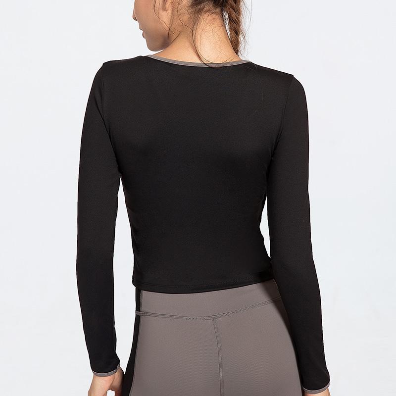 Tight Women Long Sleeve Sport Tops Solid Color High Elastic Gym Yoga Shirt Running Breathable Yoga Wear Fitness Active Wear1, Black
Tight Women Long Sleeve Sport Tops Solid Color High Elastic Gym Yoga Shirt Running Breathable Yoga Wear Fitness Active Wear1, Black