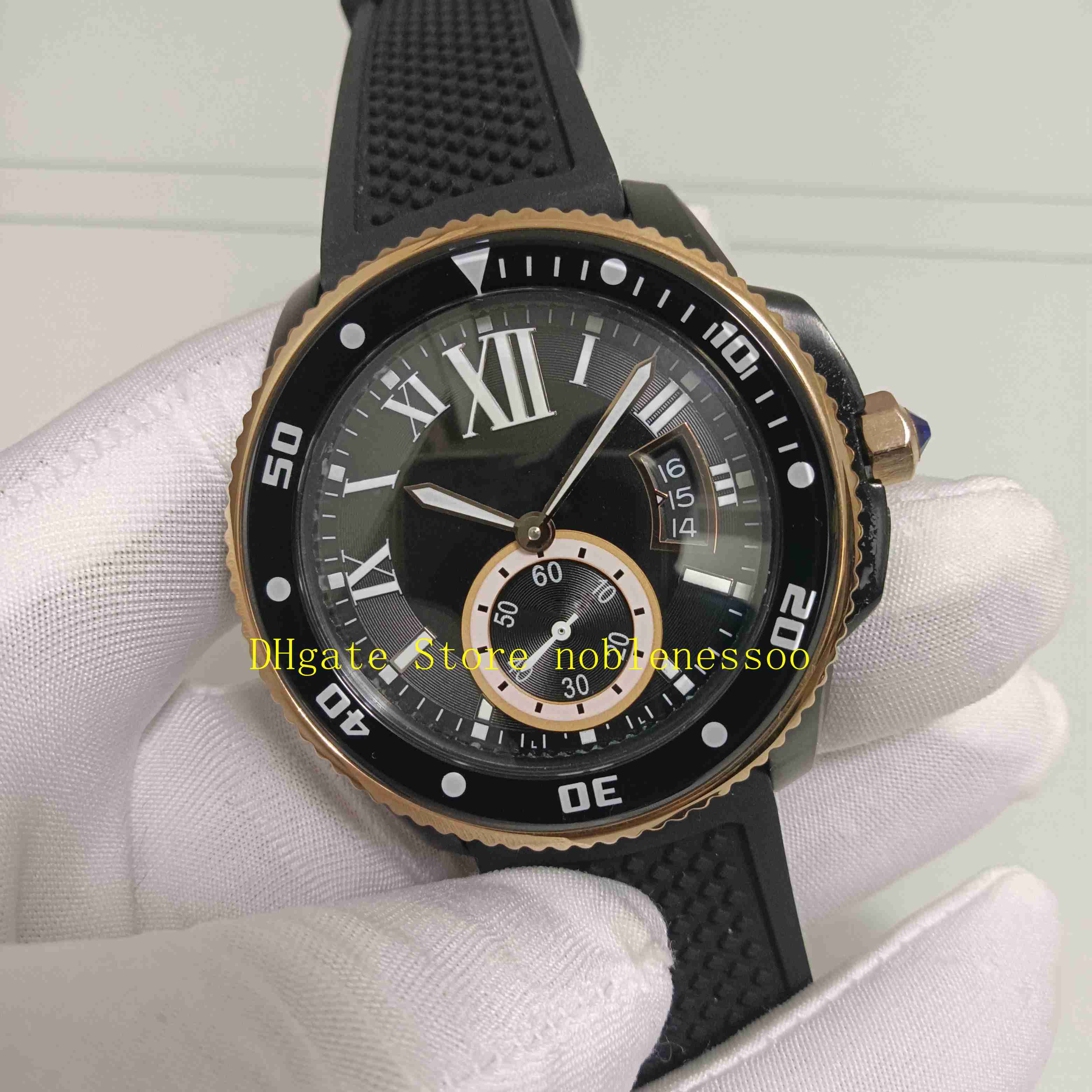 Real Photo Mens With Original Box Watch Men's 42mm Black Dial Rubber Bracelet W2CA0004 Men Automatic Watches Sport Wristwatches, 01
Real Photo Mens With Original Box Watch Men's 42mm Black Dial Rubber Bracelet W2CA0004 Men Automatic Watches Sport Wristwatches, 01