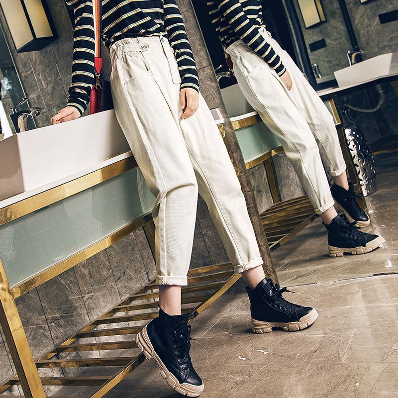2021 New Jeans Woman White High Waist Female Harem Pants Fleece Thickened Loose Winter Women Denim Black Female Baggy Jeans, Ankle-length pants
2021 New Jeans Woman White High Waist Female Harem Pants Fleece Thickened Loose Winter Women Denim Black Female Baggy Jeans, Ankle-length pants