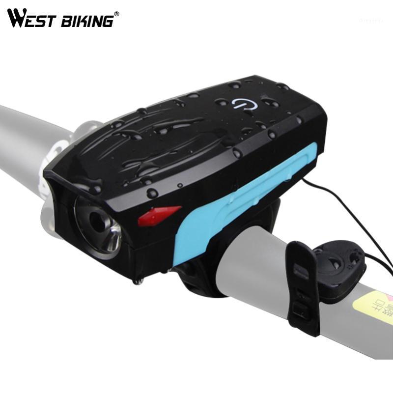WEST BIKING Bicycle Lights with 130 db Bells T6 LED Front Light 5 Modes Cycling Rainproof Headlight MTB Bike Light1
WEST BIKING Bicycle Lights with 130 db Bells T6 LED Front Light 5 Modes Cycling Rainproof Headlight MTB Bike Light1